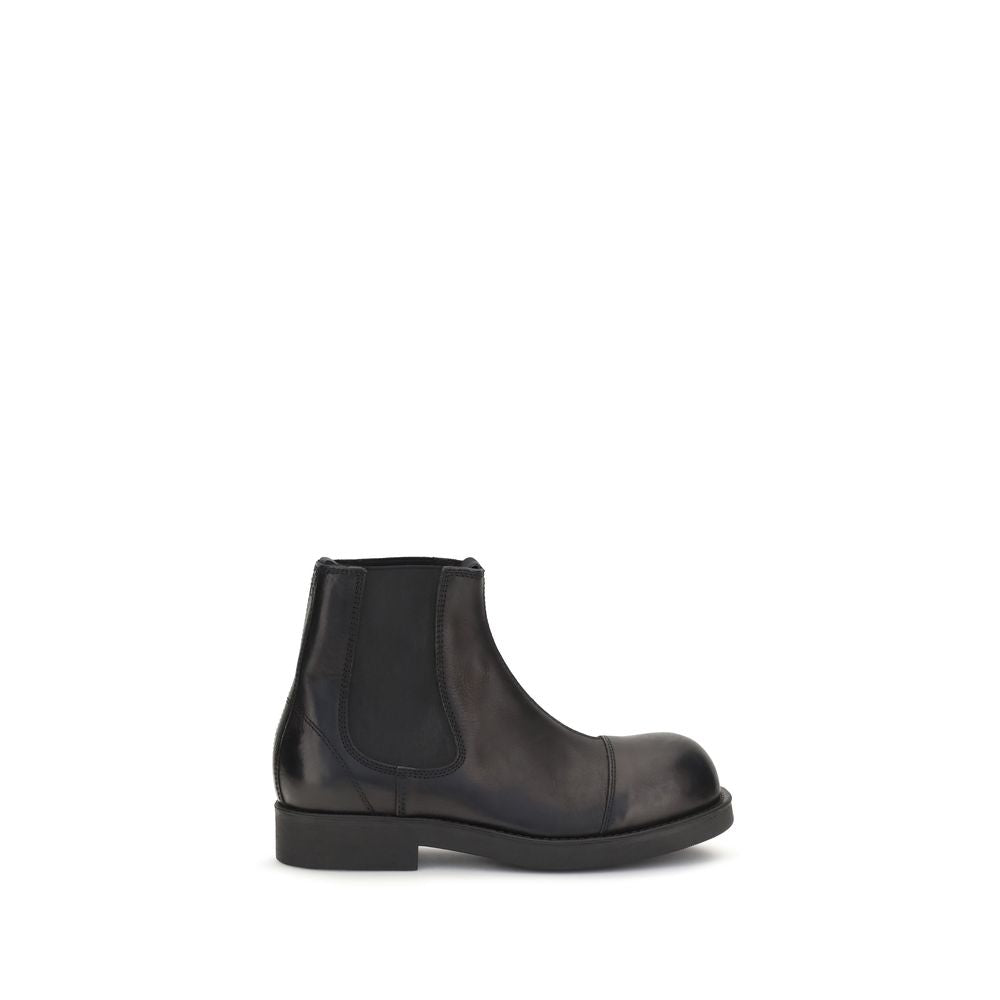 MM6 Black Calf Leather Bos Taurus Chelsea Boots – Prestige  display picture 2