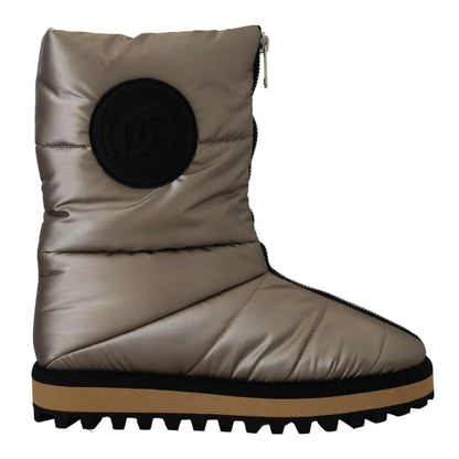 Bottines Dolce & Gabbana en polyester argenté