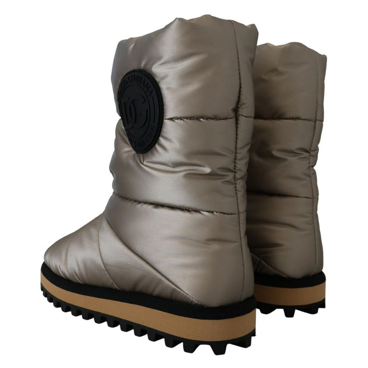 Bottines Dolce & Gabbana en polyester argenté