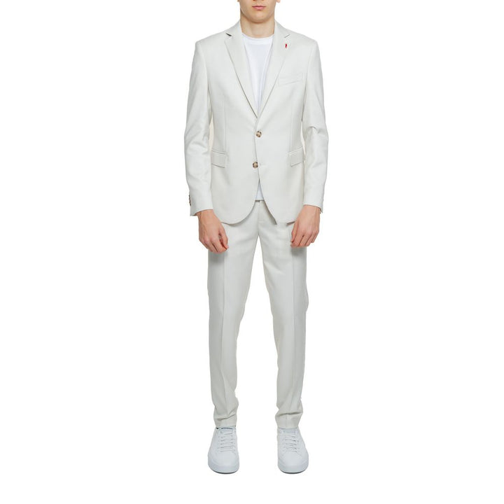 Mulish Beige Polyester Two-Piece Suit