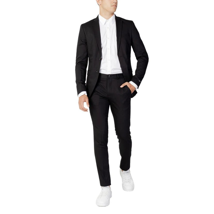 Jack & Jones Black Polyester Two-Piece Suit