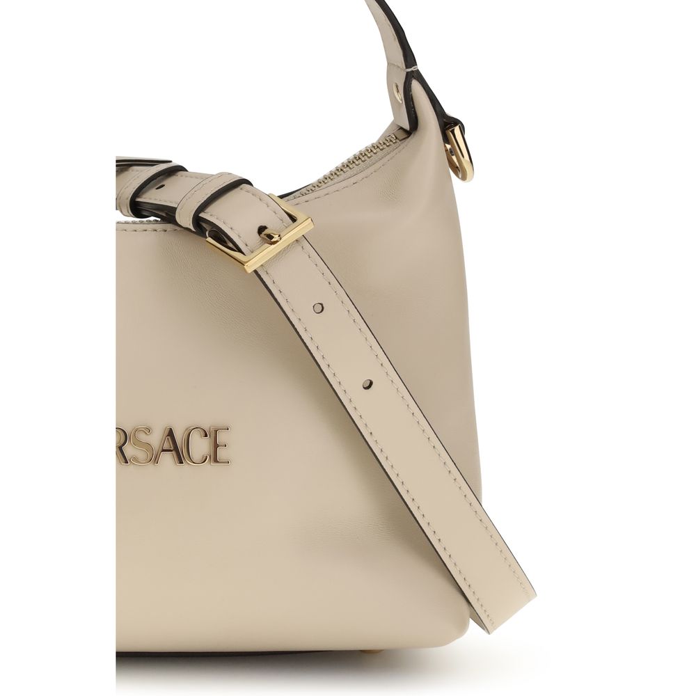 Bolso de Piel de Becerro Beige Bos Taurus Versace