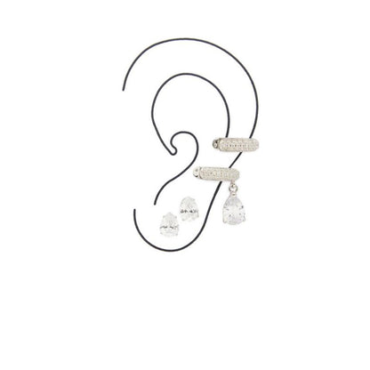 ALDO Silver Elastane Earrings