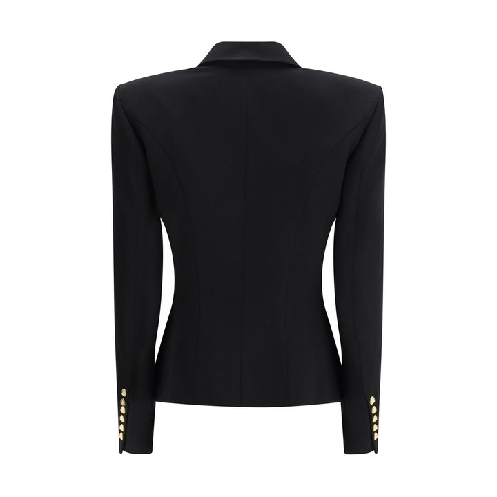 Blazer Balmain Oves Aries en Laine Noire