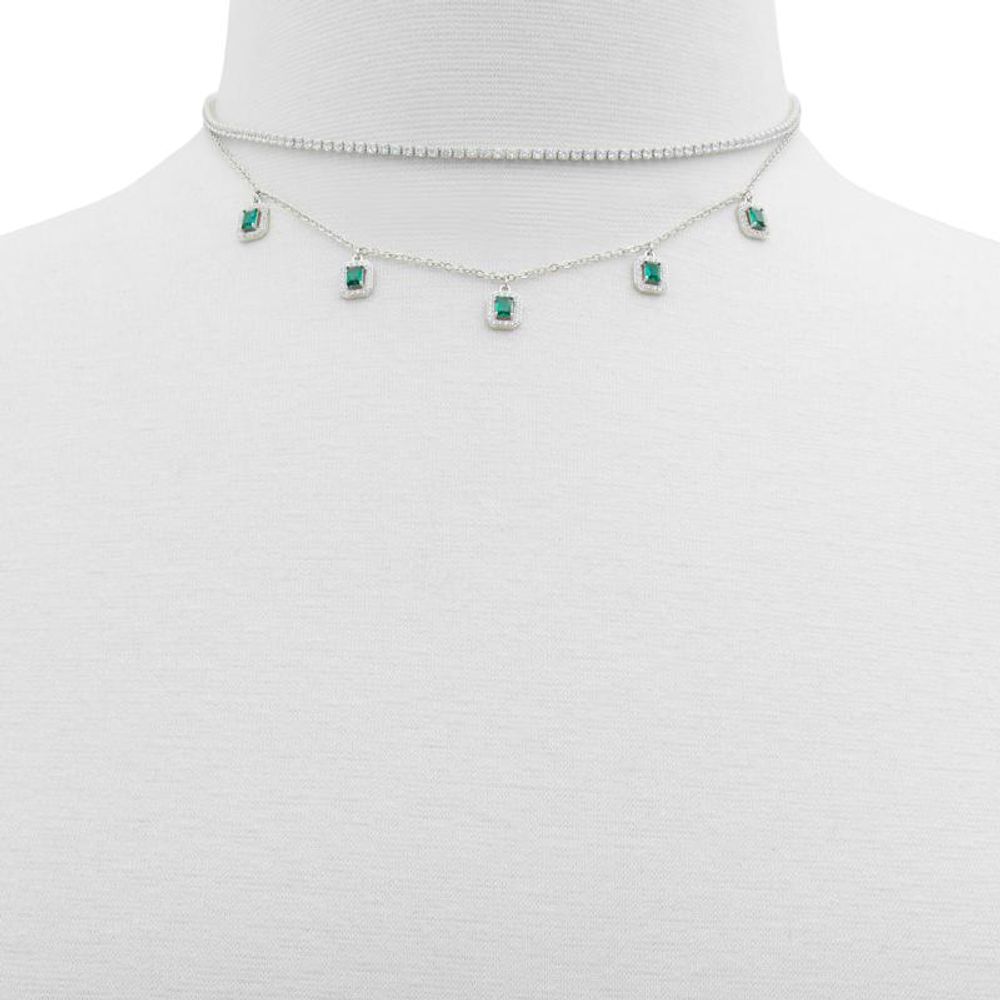 ALDO Green Elastane Necklace