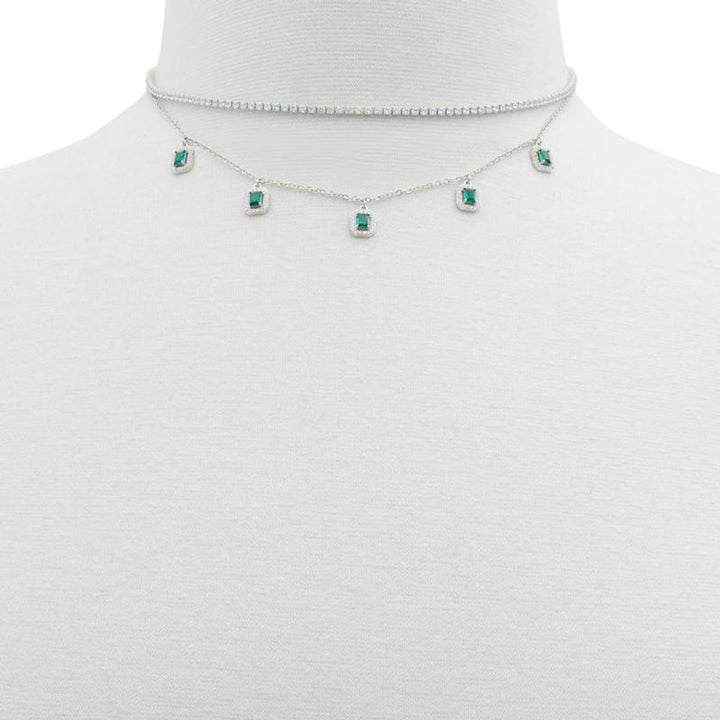 ALDO Green Elastane Necklace