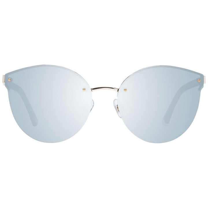 WEB EYEWEAR Gold Metal Sunglasses