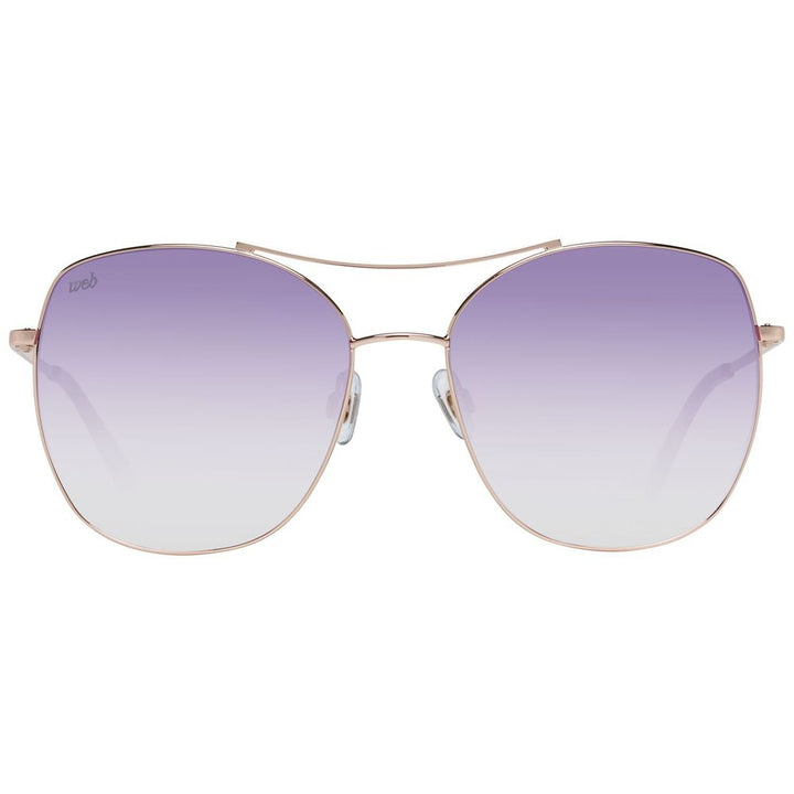 WEB EYEWEAR Gold Metal Sunglasses