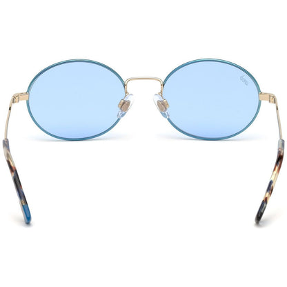 WEB EYEWEAR Gold Metal Sunglasses
