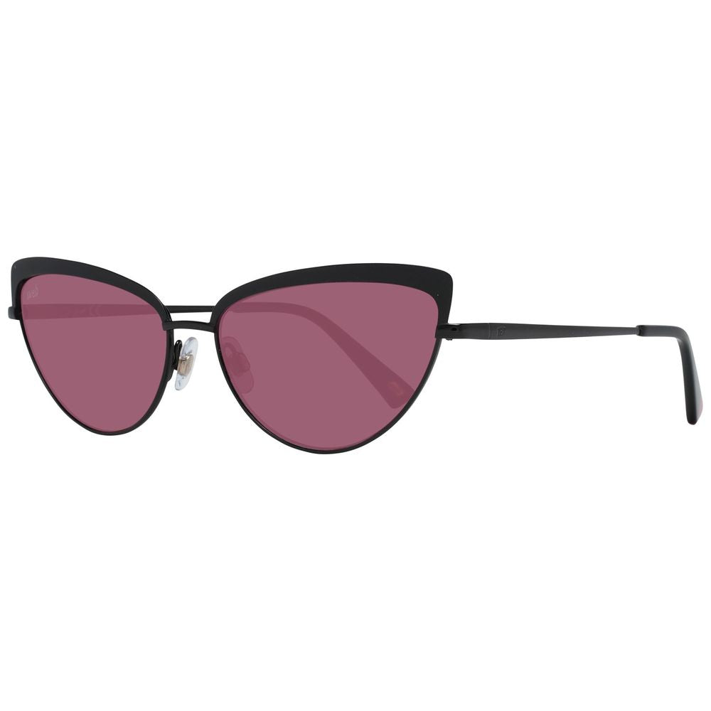 WEB EYEWEAR Black Metal Sunglasses