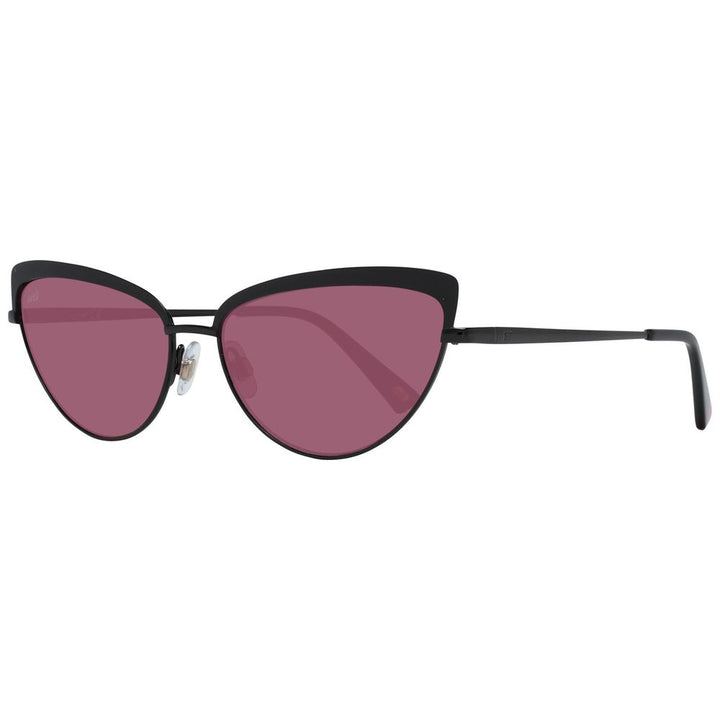 WEB EYEWEAR Black Metal Sunglasses