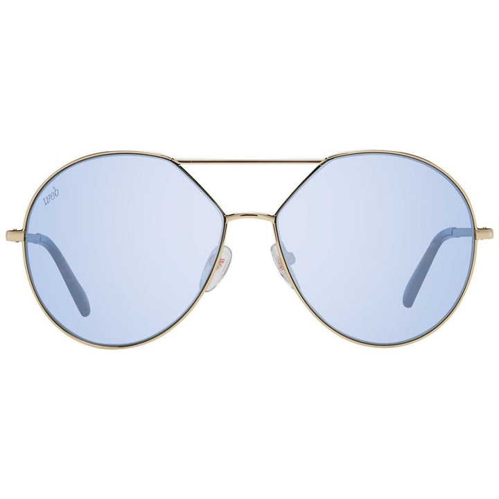 WEB EYEWEAR Gold Metal Sunglasses