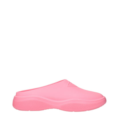 Pantuflas Prada de algodón rosa