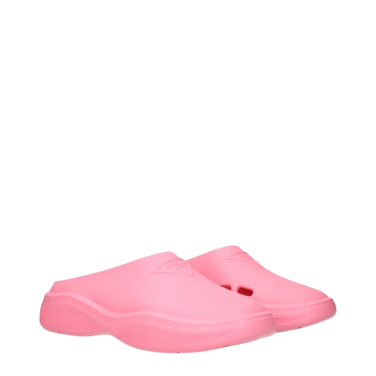 Pantuflas Prada de algodón rosa
