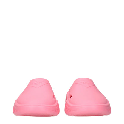 Pantuflas Prada de algodón rosa