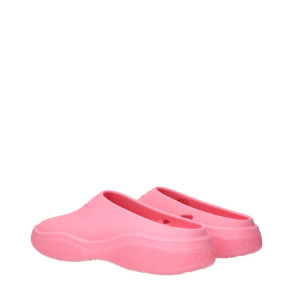 Pantuflas Prada de algodón rosa