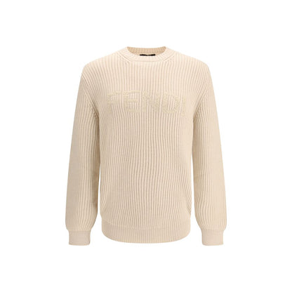 Fendi Beige Wool Oves Aries Sweatshirt