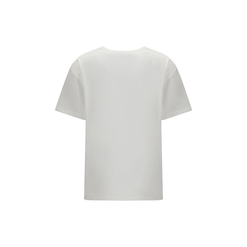 Camiseta de algodón blanca de Valentino