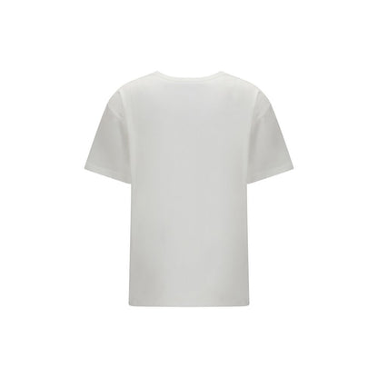 Camiseta de algodón blanca de Valentino