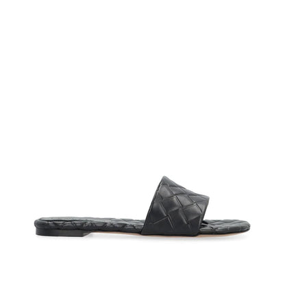 Mules Bottega Veneta de piel de cordero negra