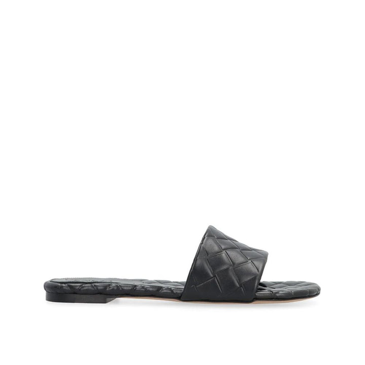 Mules Bottega Veneta de piel de cordero negra