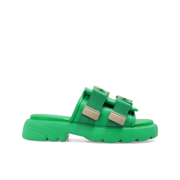 Chanclas bicolor de nylon Bottega Veneta