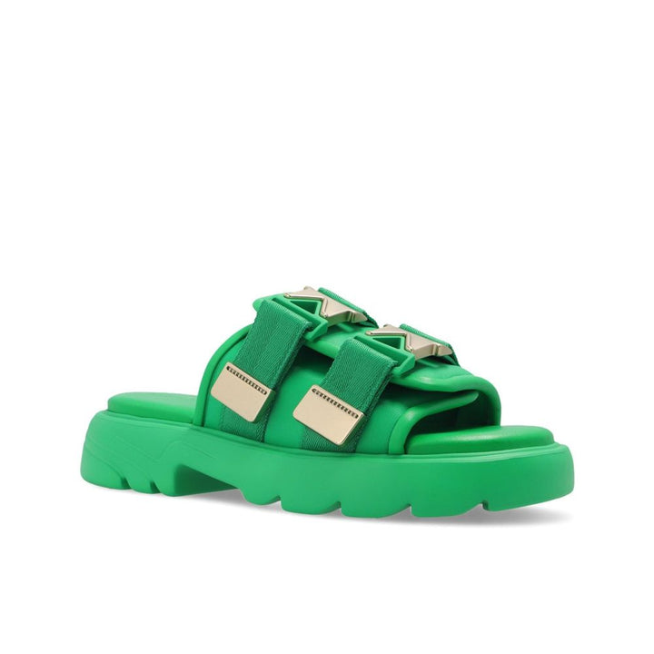 Chanclas bicolor de nylon Bottega Veneta