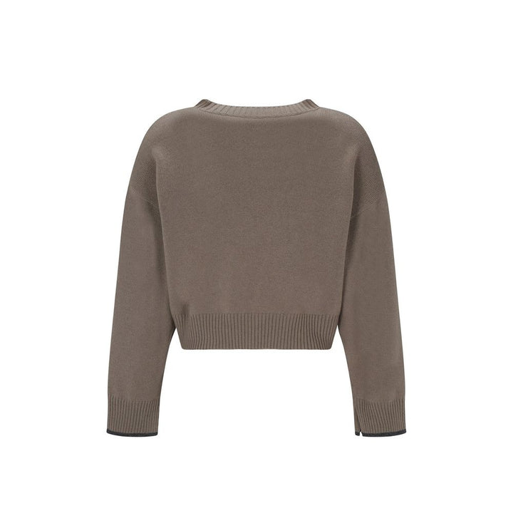 Pull en cachemire beige Brunello Cucinelli