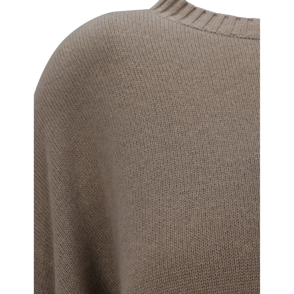 Suéter de cachemira beige Brunello Cucinelli