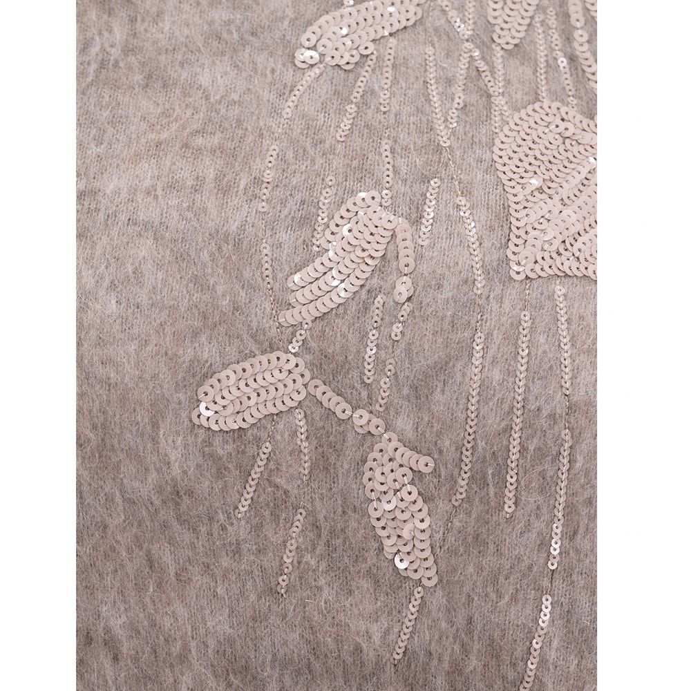 Sweat-shirt Brunello Cucinelli en cachemire beige