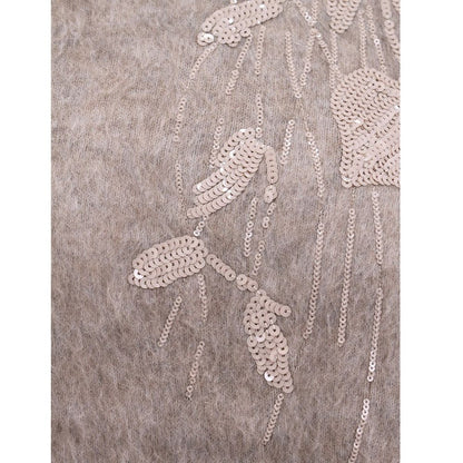 Sweat-shirt Brunello Cucinelli en cachemire beige