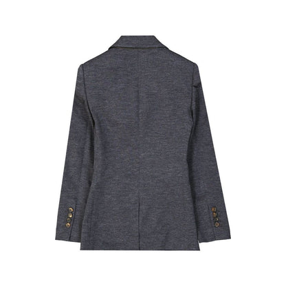 Blazer de lana gris Brunello Cucinelli