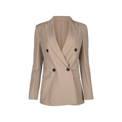 Brunello Cucinelli americana de lana virgen beige