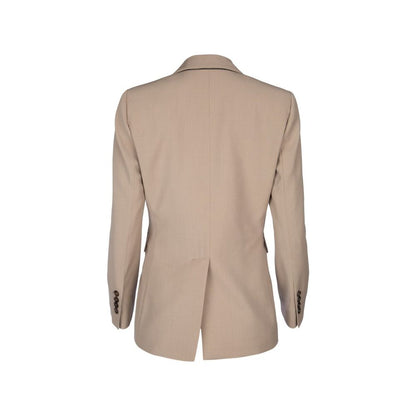 Brunello Cucinelli americana de lana virgen beige