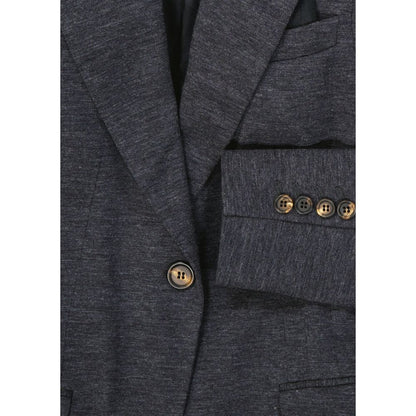 Blazer de lana gris Brunello Cucinelli