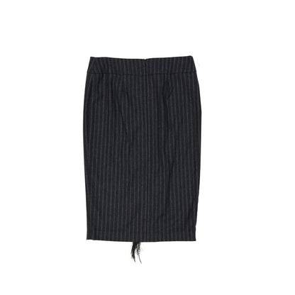 Brunello Cucinelli Gray Virgin Wool Long Skirt