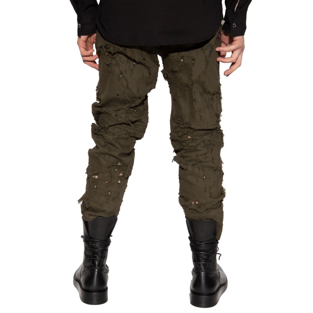 Dsquared² Bicolor Cotton Casual Pants