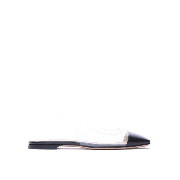 Gianvito Rossi Black Plexiglass Slides