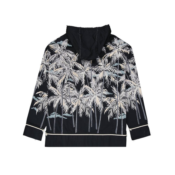 Palm Angels Black Cotton Pattern Shirt