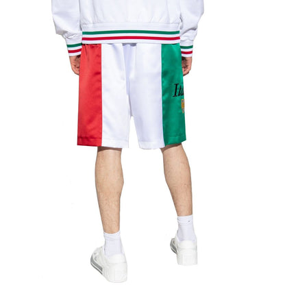 Pantalones Cortos de Poliéster Blancos Dolce & Gabbana