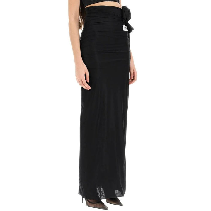 Falda Larga Dolce & Gabbana Negra de Elastano