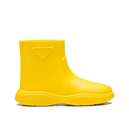 Bottes de pluie bicolores en caoutchouc Prada