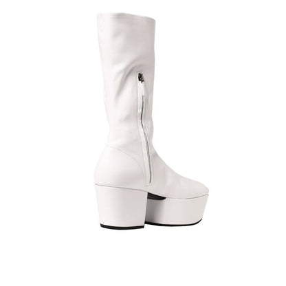 Bottes Prada en polyéthylène blanc