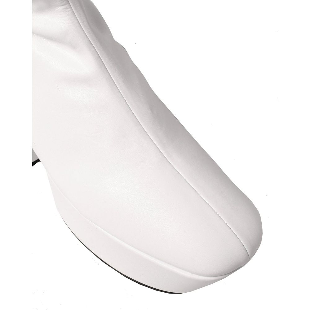 Bottes Prada en polyéthylène blanc