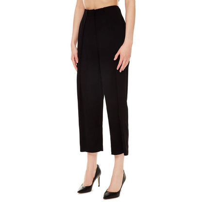 Balmain Pantalon décontracté noir en viscose