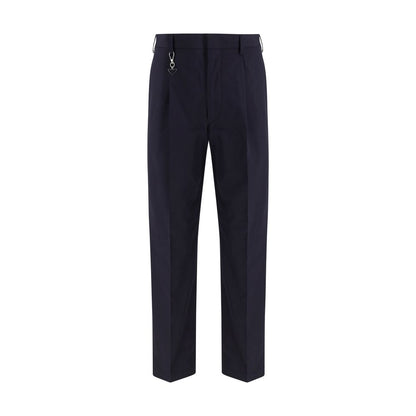 Pantalones casuales Prada de algodón azul