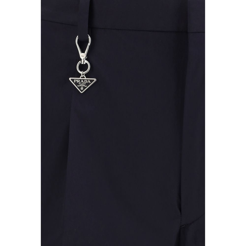 Pantalones casuales Prada de algodón azul