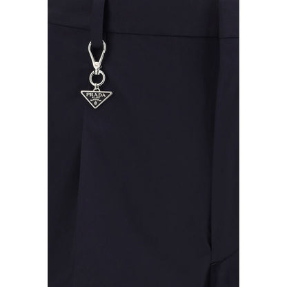 Pantalones casuales Prada de algodón azul