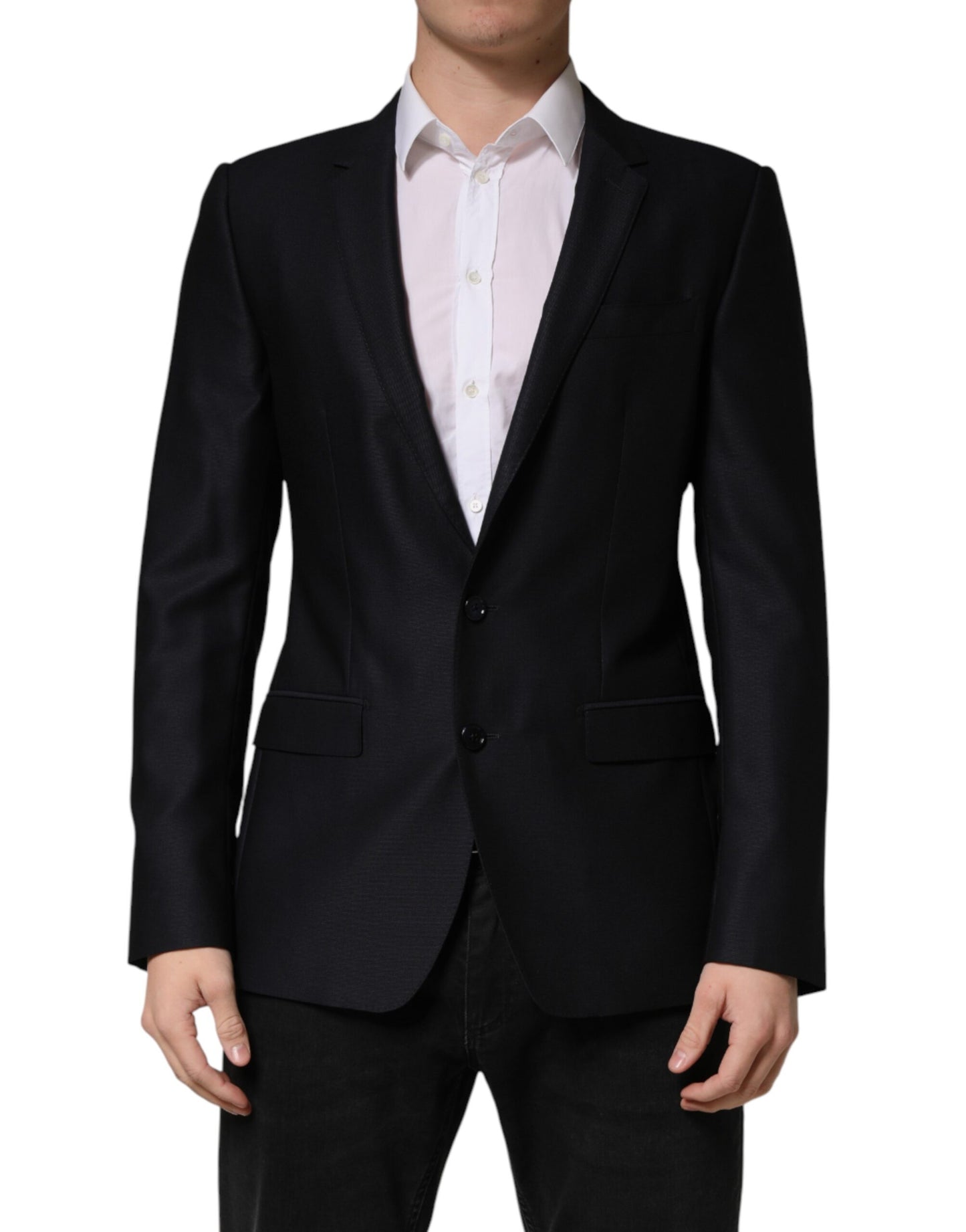 Blazer de chaqueta de un solo botón MARTINI negro de Dolce & Gabbana
