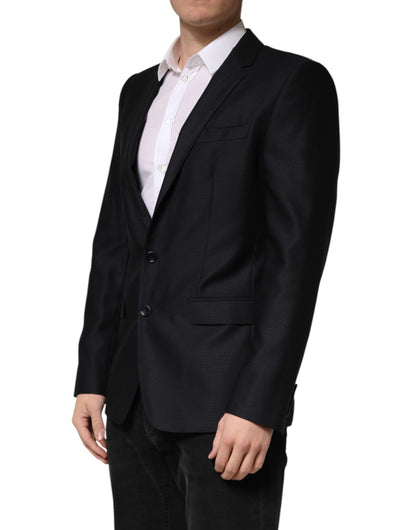 Blazer de chaqueta de un solo botón MARTINI negro de Dolce & Gabbana